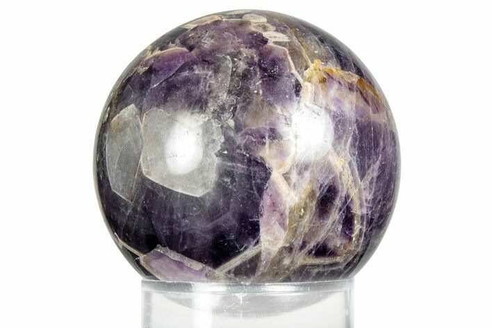 Polished Chevron Amethyst Sphere - India #359816